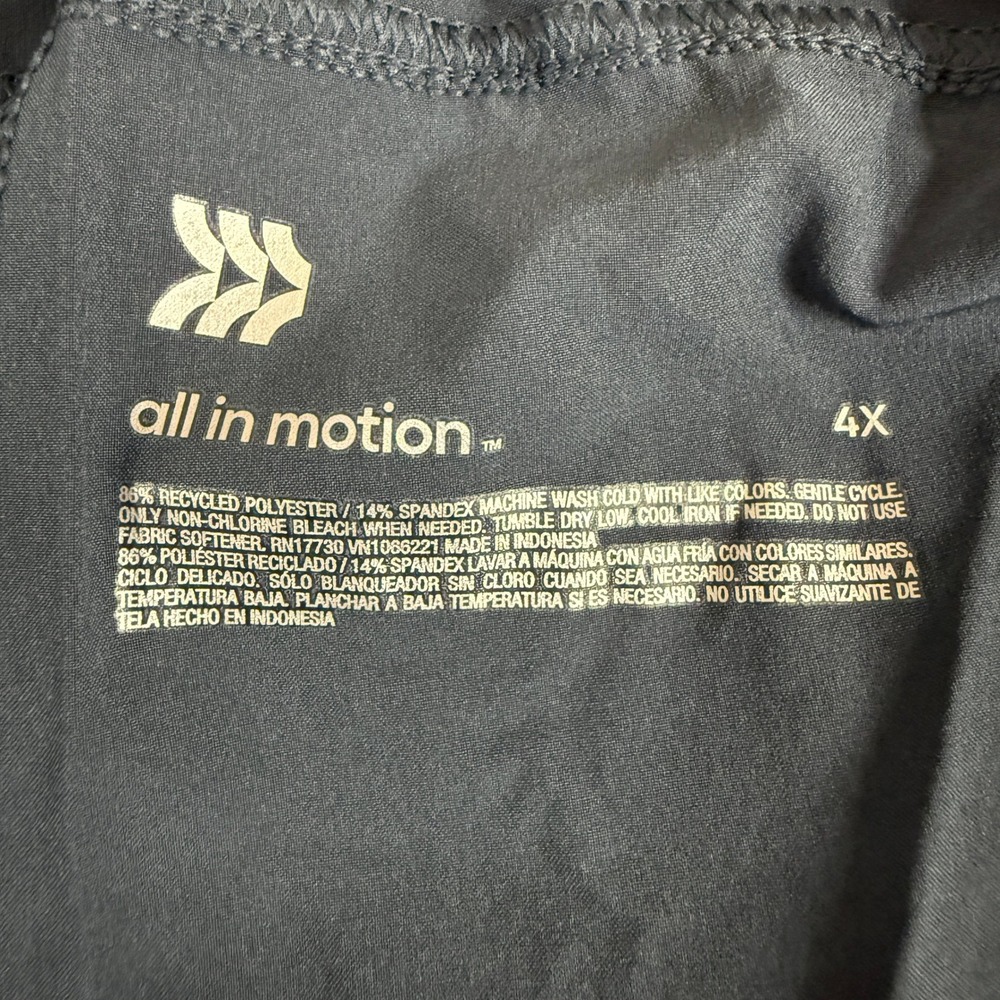 All in Motion Navy Blue Stretch Cargo Joggers Mens 4X UPF 50+ Active Pants - Picture 2 of 11